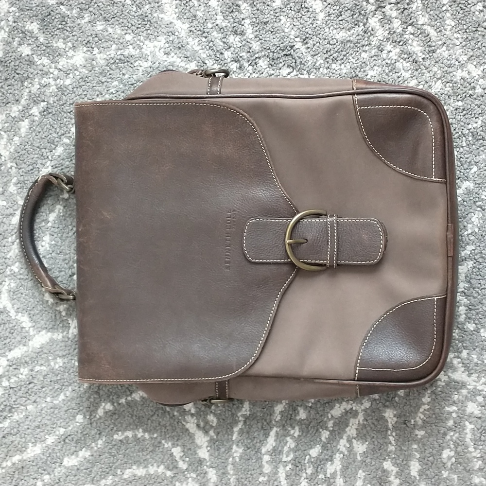 Kenneth Cole Brown Leather Men's Bag